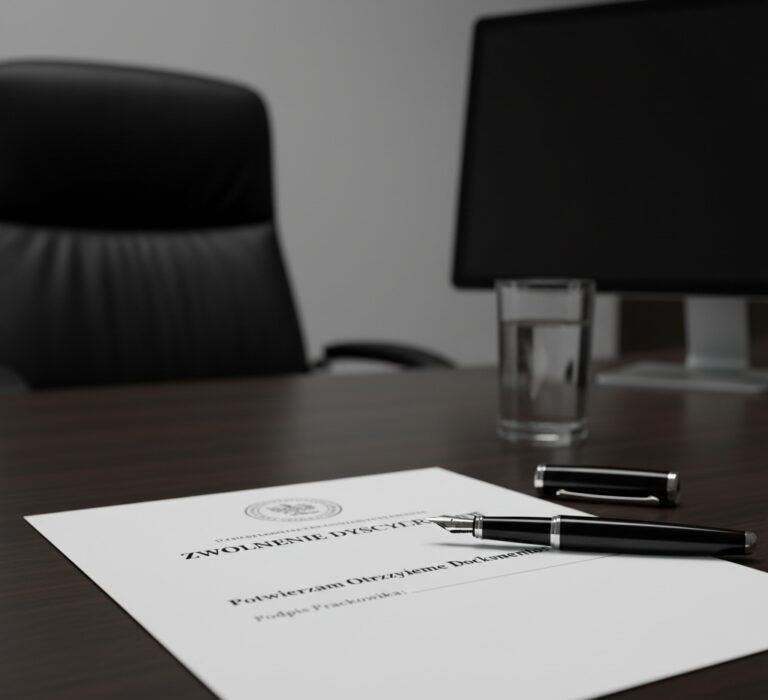 czy zwolnienie dyscyplinarne trzeba podpisać